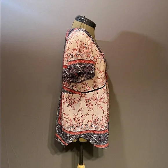 Knox Rose Multicolor Boho Blouse - Picture 6 of 8